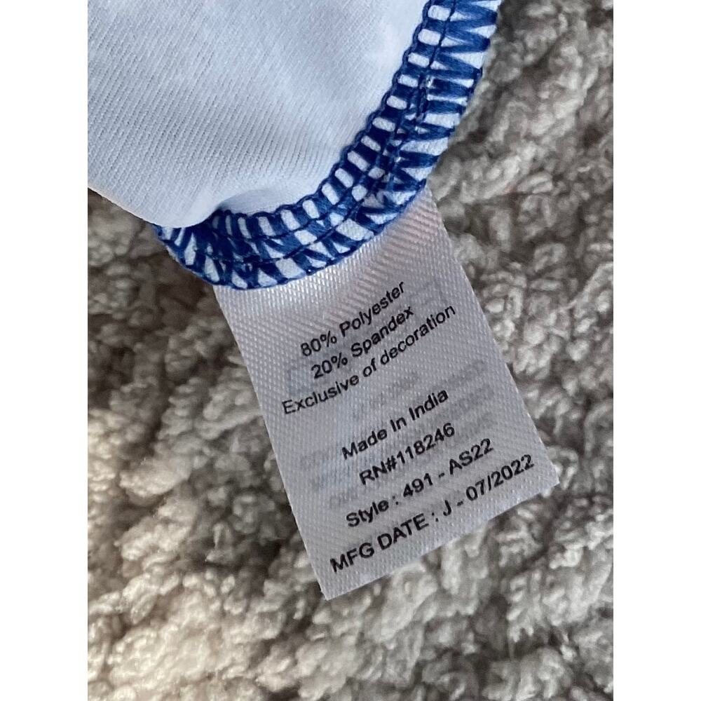 Cabana Life Aspen embroidered Tunic dress blue floral print women's size medium - Picture 12 of 12